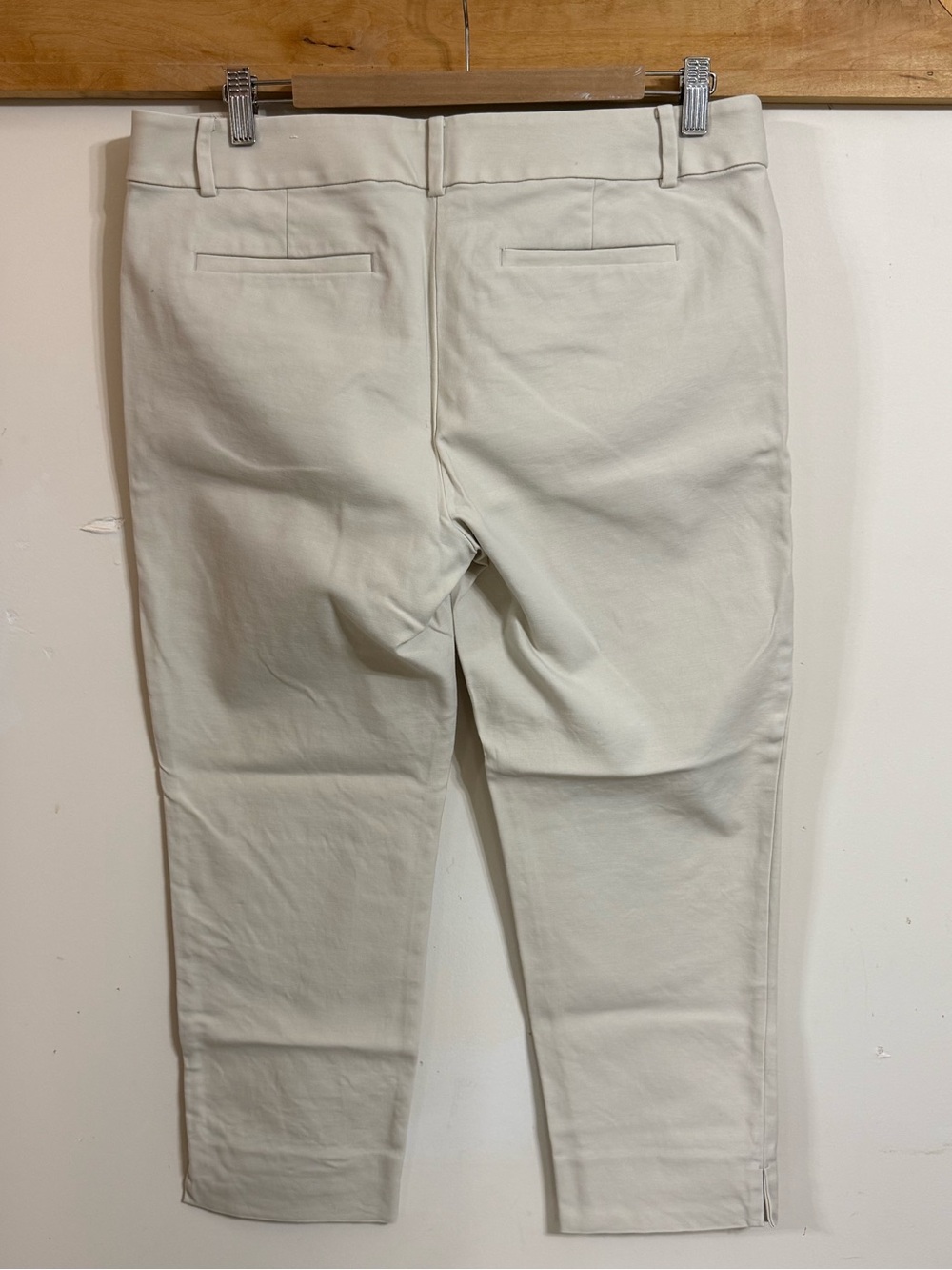 LOFT Cream Straight Cropped Riviera Pants - Picture 2 of 5